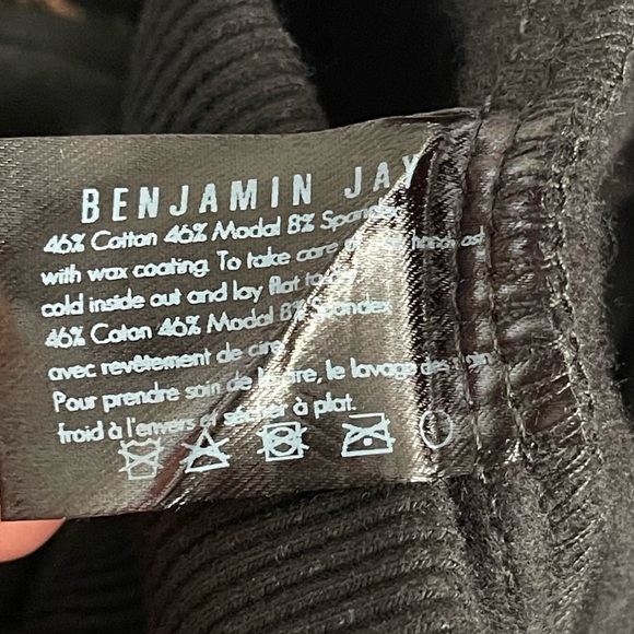 Revolve - Benjamin Jay Raven Wax Coated Jogger pants iBlack Wax- size XS - Picture 11 of 11